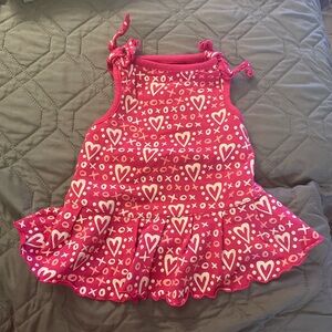 SimplyDog Pink Heart Patterned Dog Dress